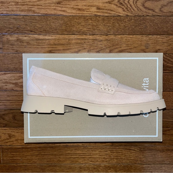 Dolce Vita Elias Loafer Tan Dune Suede Women’s Size 11 Penny Slot Lug Sole - Picture 12 of 16